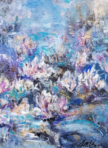 Original Expressionism Garden Paintings by Yuliya PITOIS