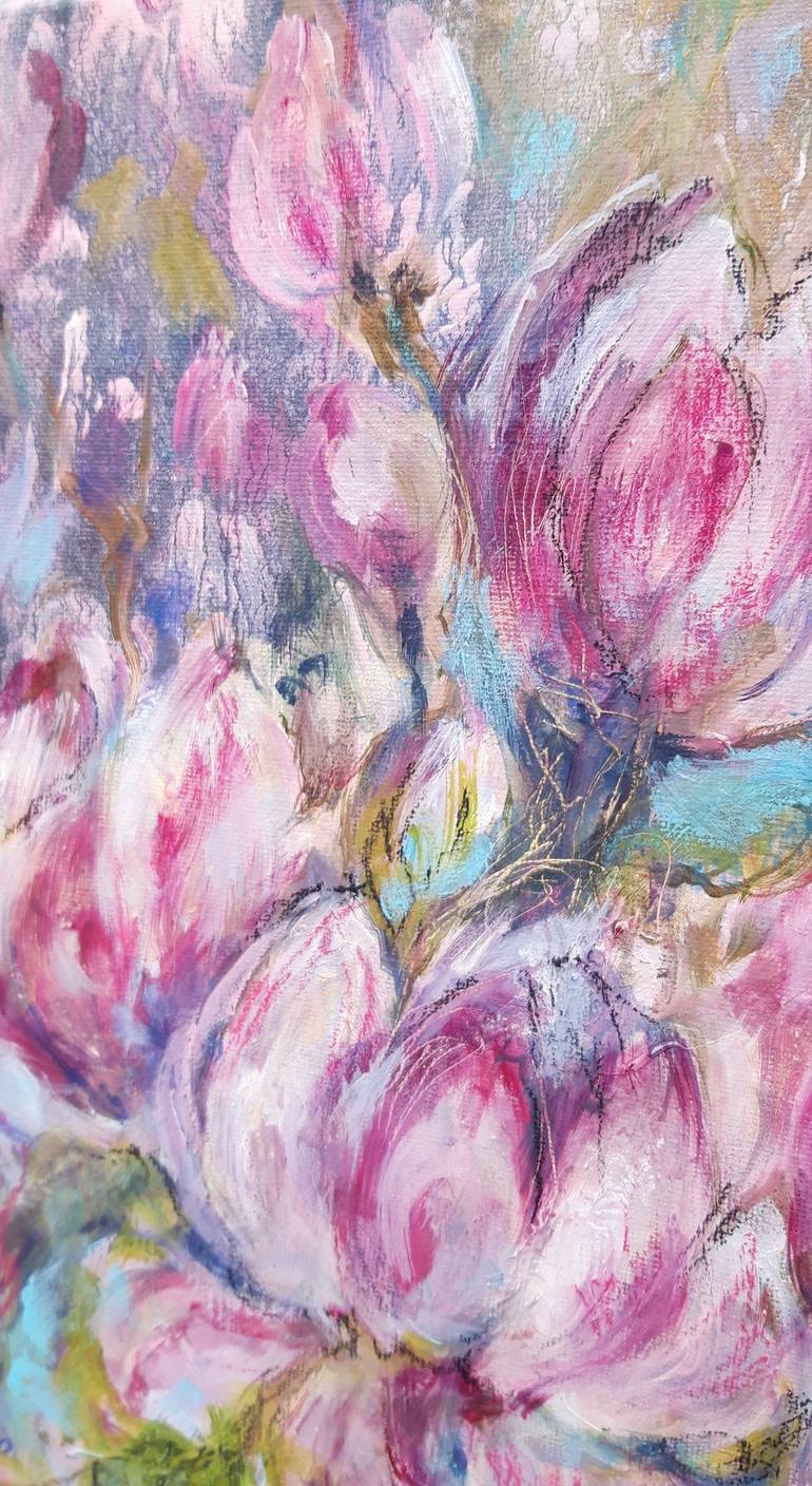 Original Figurative Floral Painting by Yuliya PITOIS
