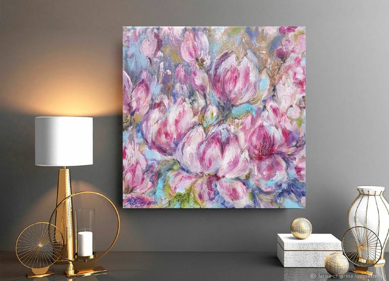 Original Figurative Floral Painting by Yuliya PITOIS