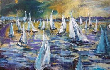 Original Boat Paintings by Yuliya PITOIS