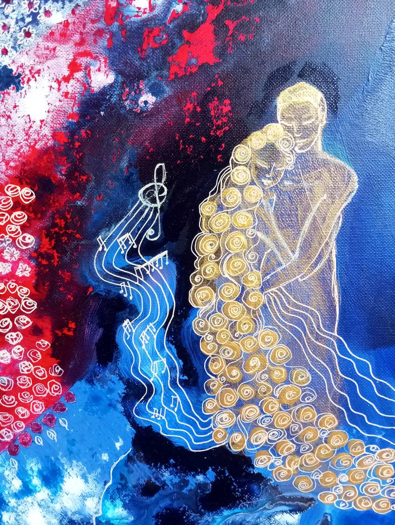 Original Contemporary Love Painting by Francesca Volchitza Marta