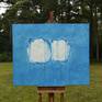 On the easel.