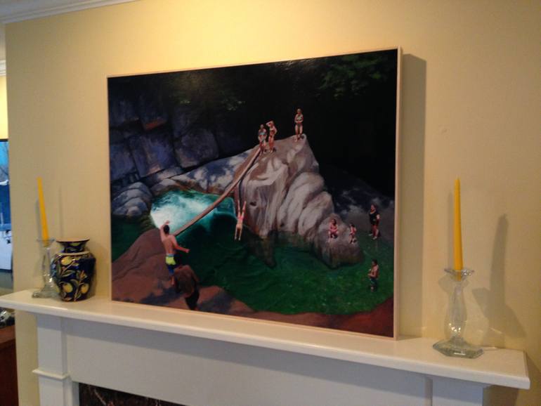 Original Modernism People Painting by Stephen Remick