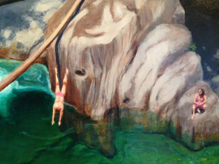 Original Modernism People Painting by Stephen Remick