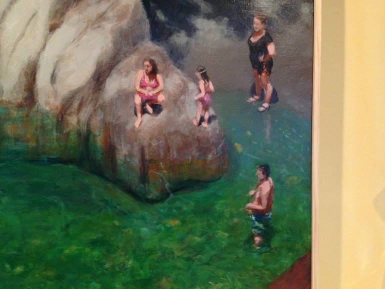 Original Modernism People Painting by Stephen Remick