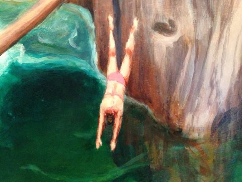 Original Modernism People Painting by Stephen Remick