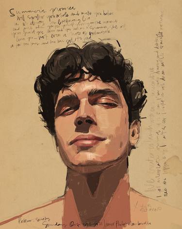 Print of Realism Portrait Mixed Media by James Pouliot