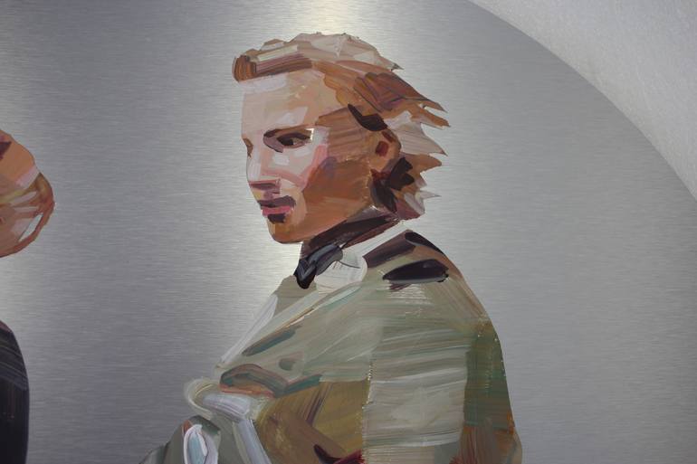 Original Documentary Men Painting by Izabella Chulkova