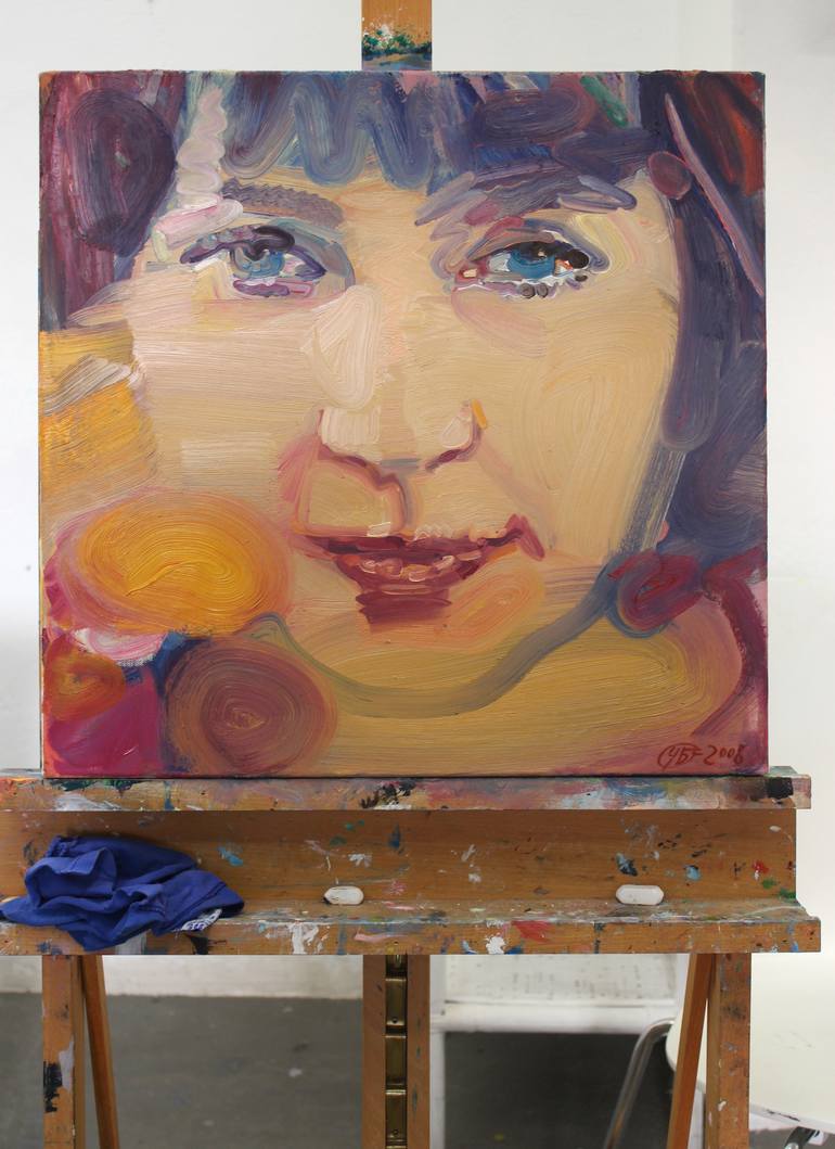 Original Expressionism Women Painting by Izabella Chulkova
