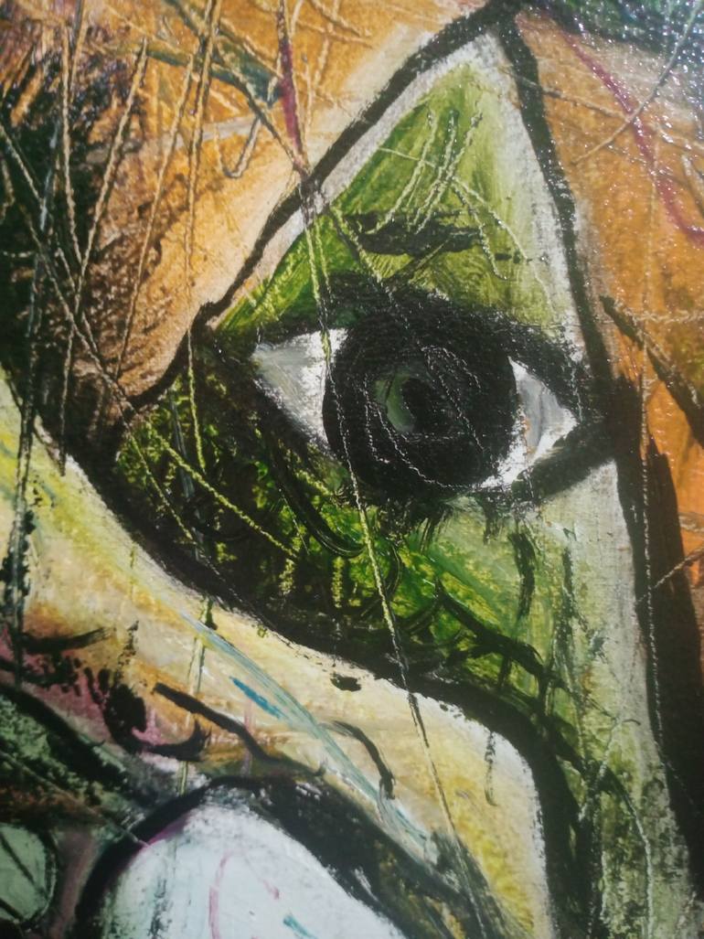 Original Abstract Expressionism Fantasy Painting by Dwi Harfa