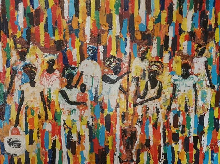 Sorority Painting by Dolph KAYITANKORE | Saatchi Art