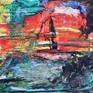 Sailing in the storm Painting by Anna Schönfeld | Saatchi Art