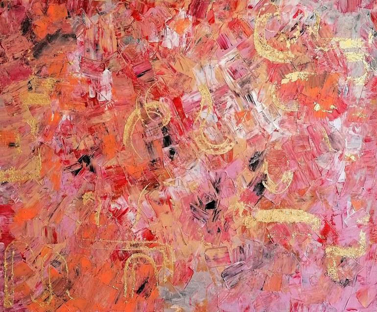 Original Abstract Expressionism Abstract Painting by Anna Schönfeld