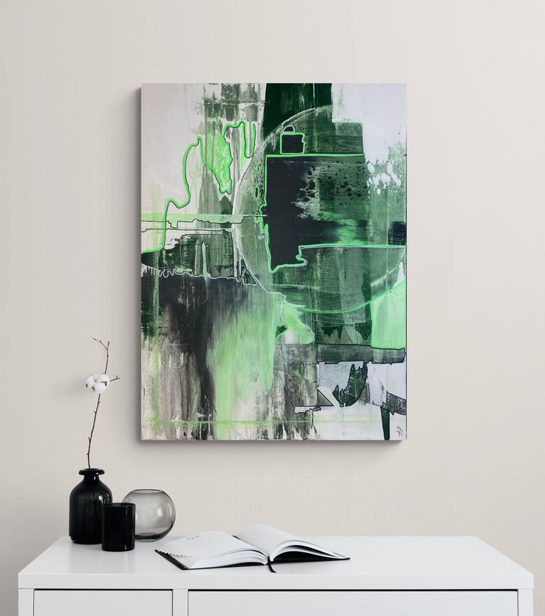 Original Abstract Expressionism Abstract Painting by Ann Prykhodko