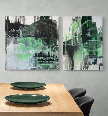 Original Abstract Paintings by Ann Prykhodko