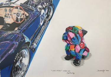 Original Conceptual Car Paintings by BIXHOPE ART