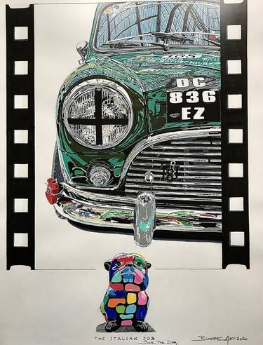 Print of Pop Art Automobile Paintings by BIXHOPE ART