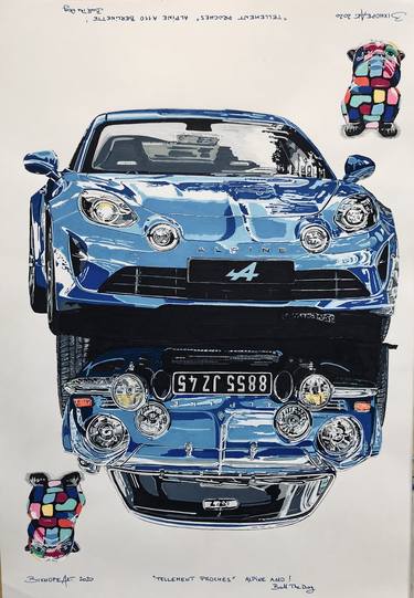Print of Automobile Paintings by BIXHOPE ART