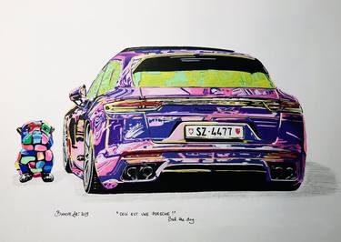 Print of Car Paintings by BIXHOPE ART