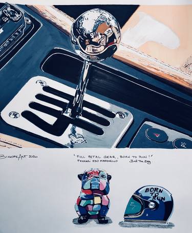 Original Conceptual Automobile Paintings by BIXHOPE ART