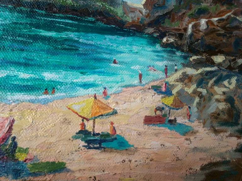 Original Fine Art Beach Painting by Olga Polishchuk