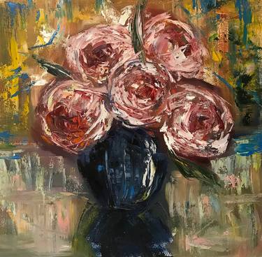 Original Abstract Expressionism Abstract Painting by Maria Voinova