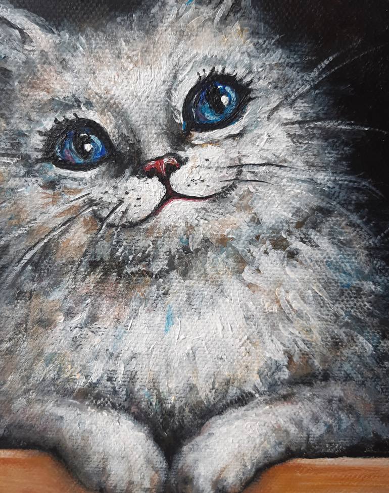 Original Figurative Animal Painting by Iryna Pechena