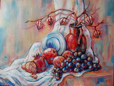 Original Expressionism Still Life Paintings by Iryna Pechena