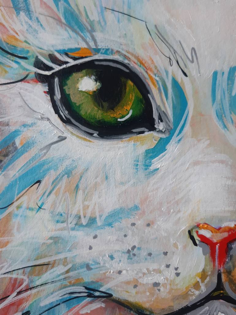 Original Expressionism Animal Painting by Iryna Pechena