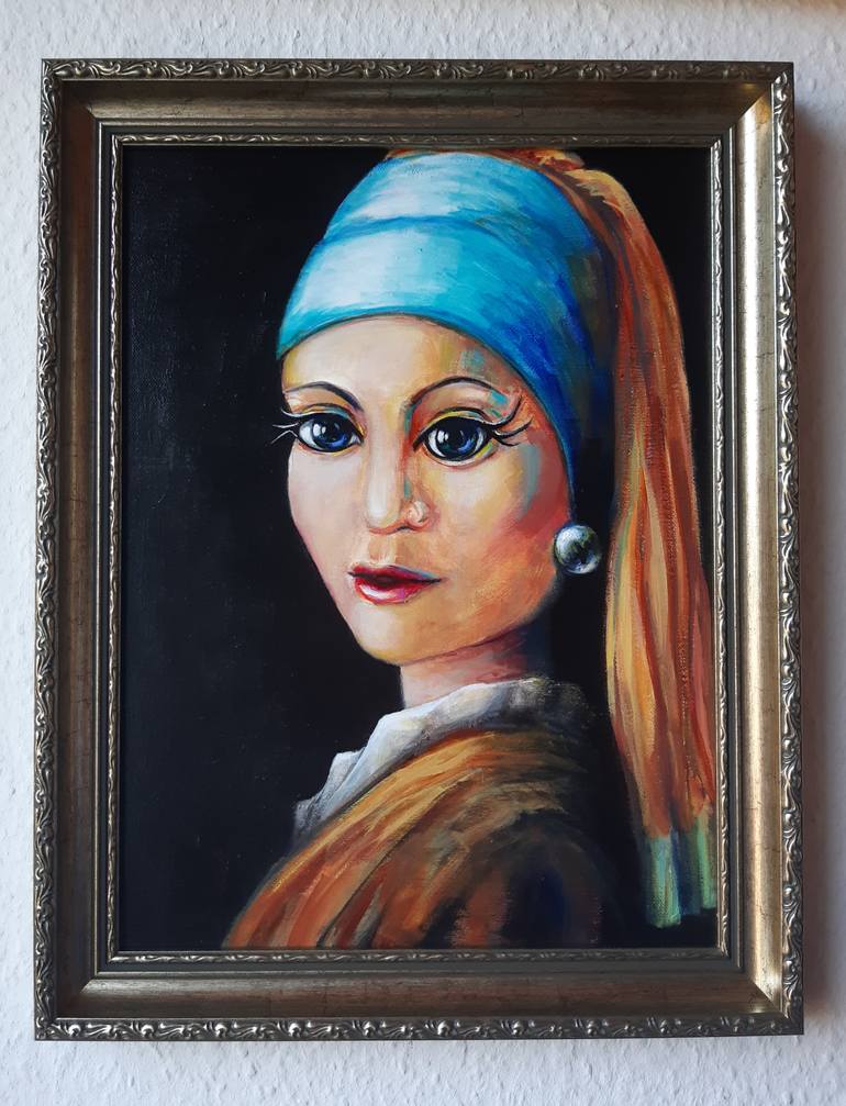 Original Cubism People Painting by Iryna Pechena