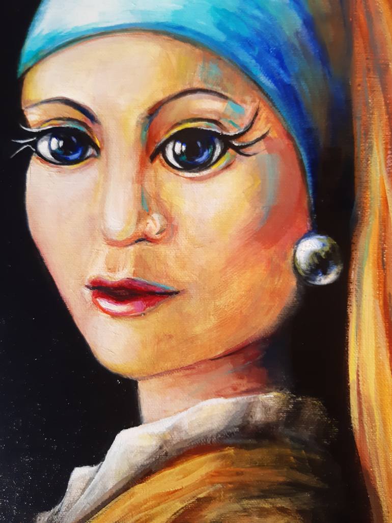 Original Cubism People Painting by Iryna Pechena