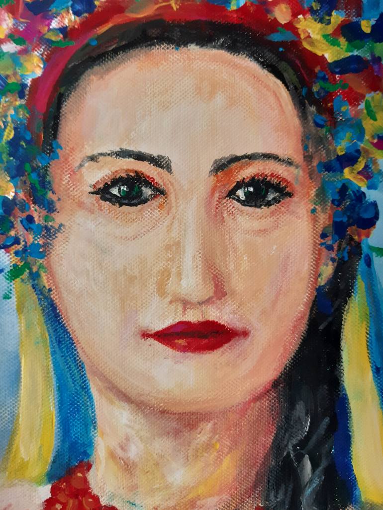 Original Figurative People Painting by Iryna Pechena