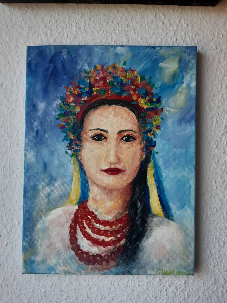Original Figurative People Painting by Iryna Pechena