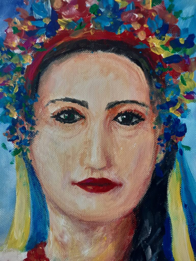 Original Figurative Portrait Painting by Iryna Pechena