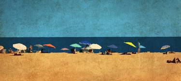 Original Beach Mixed Media by Nicolas Tourrenc