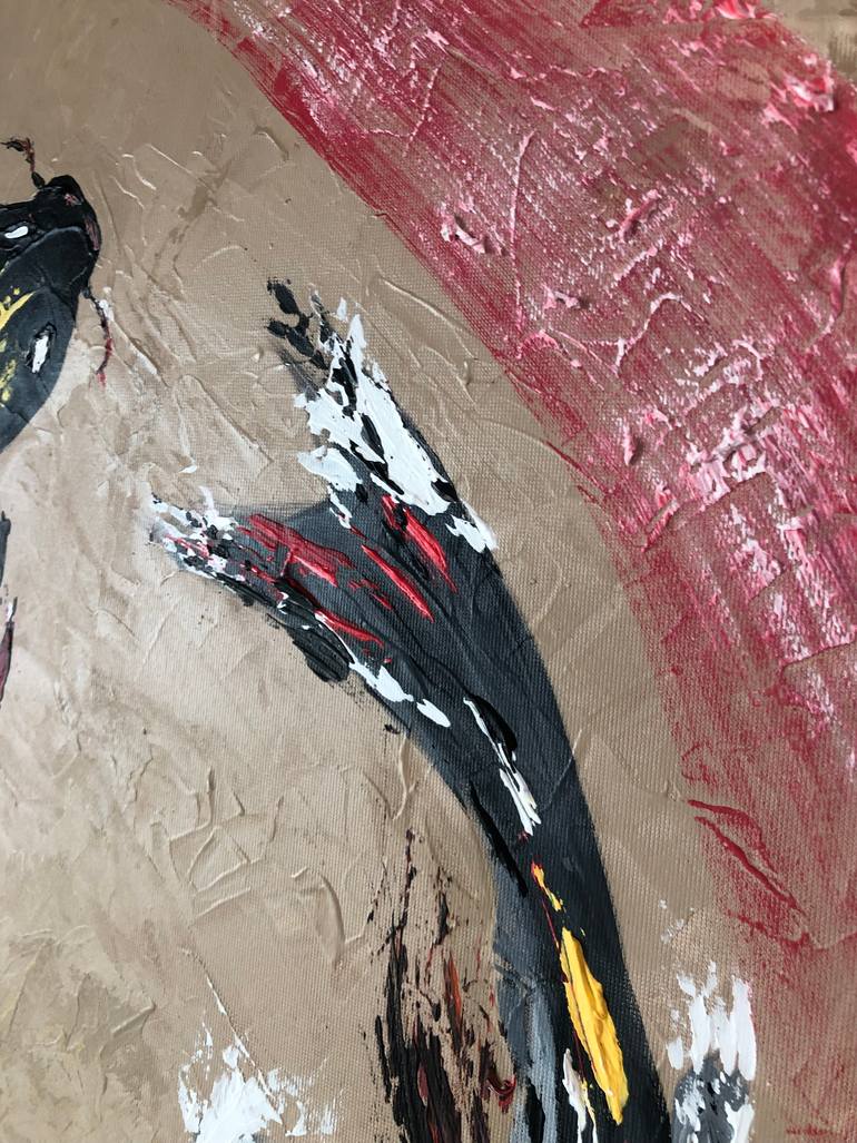 Original Abstract Animal Painting by Lola Bellalaart