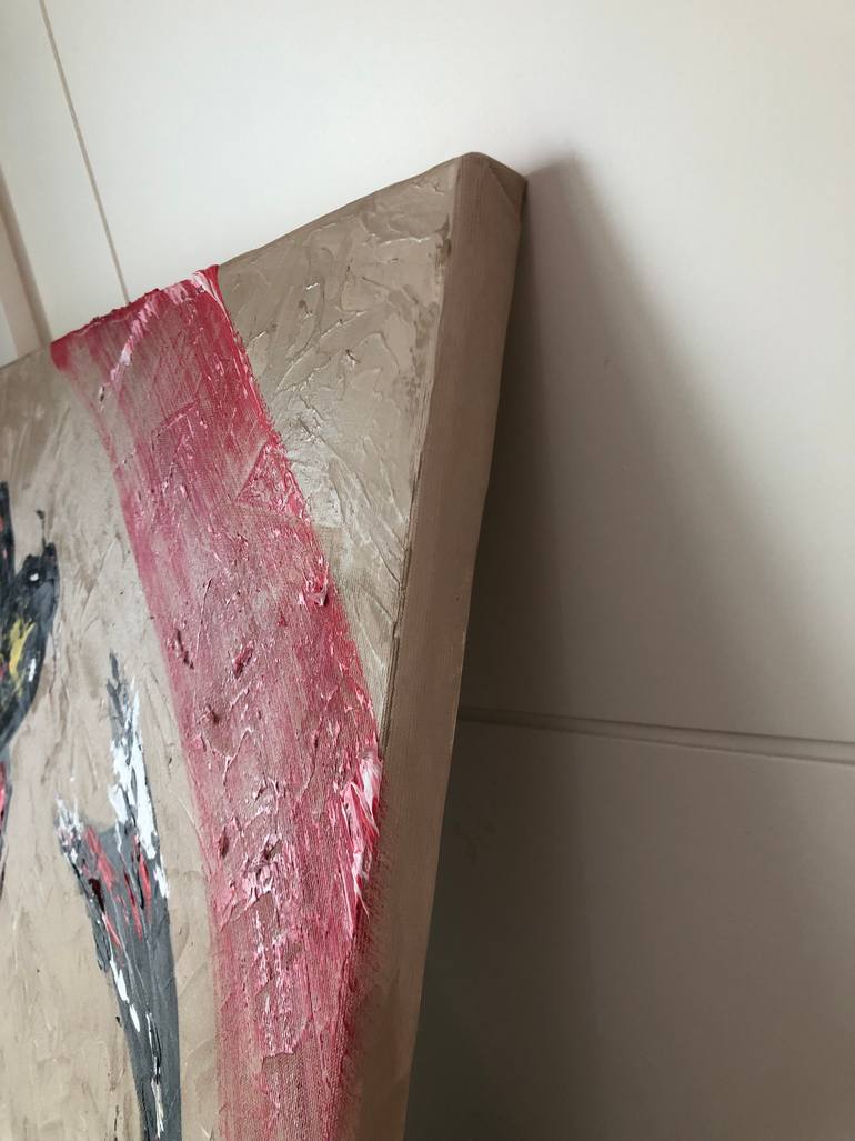 Original Abstract Animal Painting by Lola Bellalaart