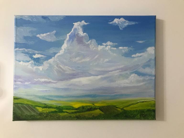 Original Expressionism Landscape Painting by Aisha Bredemeyer