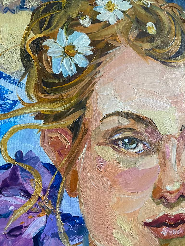 Original Abstract Women Painting by Ekaterina Kravchenko