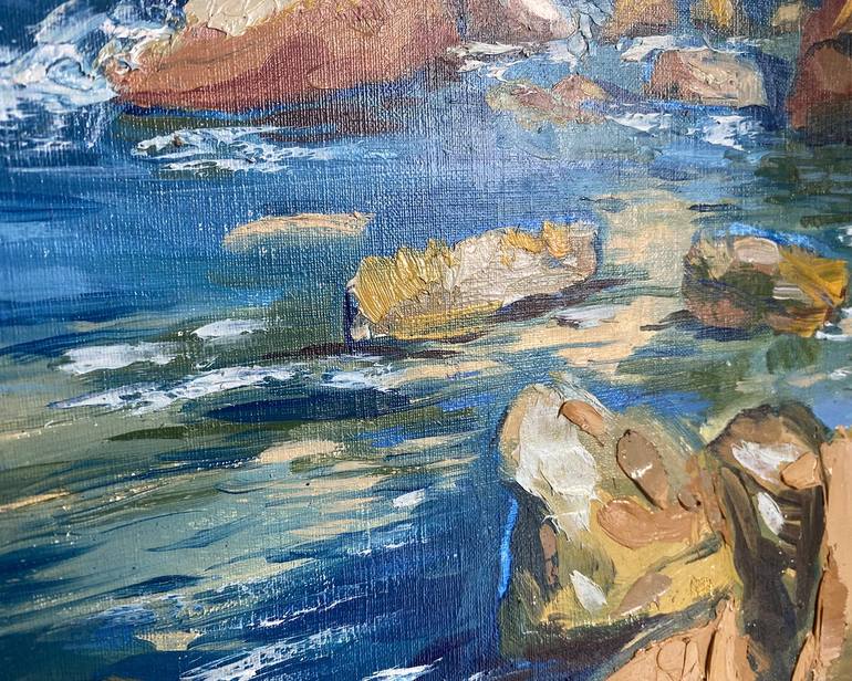 Original Expressionism Landscape Painting by Ekaterina Kravchenko