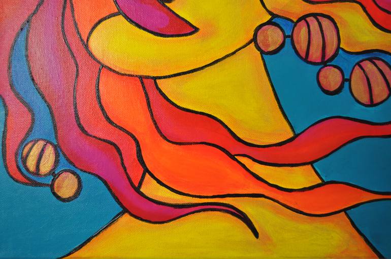 Original Art Deco Women Painting by Ljubow Jung