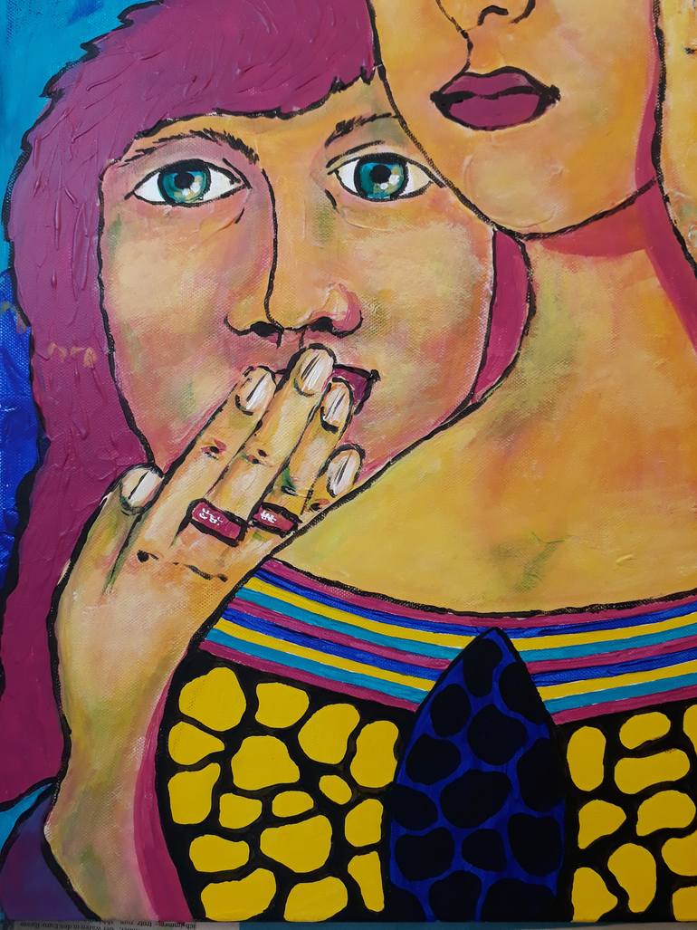 Original Art Deco Women Painting by Ljubow Jung