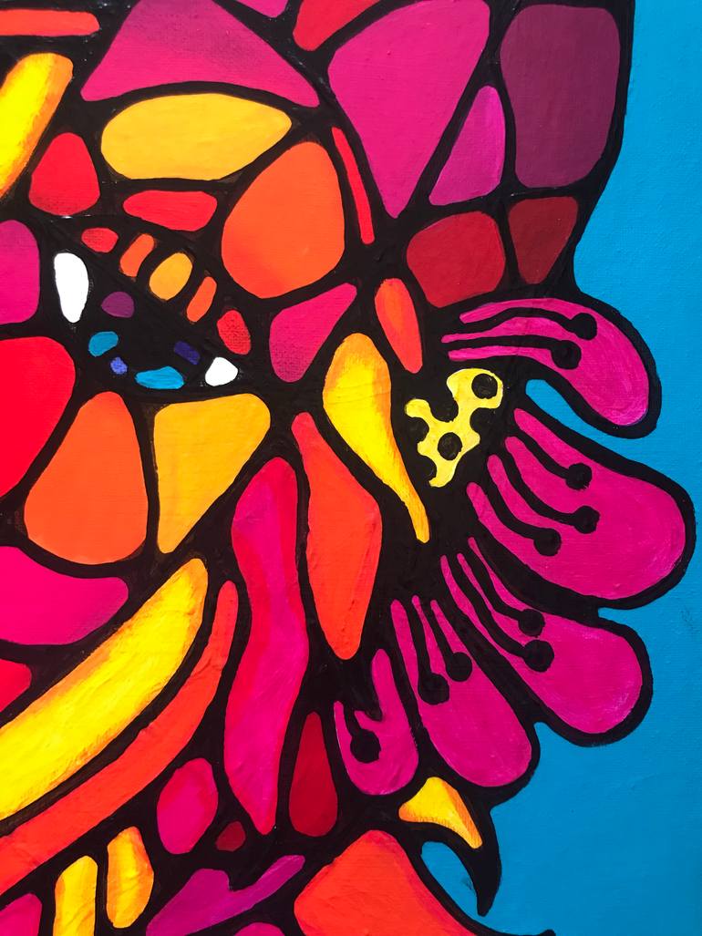 Original Art Deco Beach Painting by Ljubow Jung