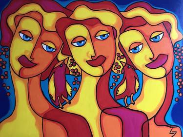 Print of Art Deco Women Paintings by Ljubow Jung