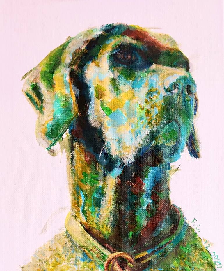 Leo the GSP- 3 Painting by Fred Ci | Saatchi Art