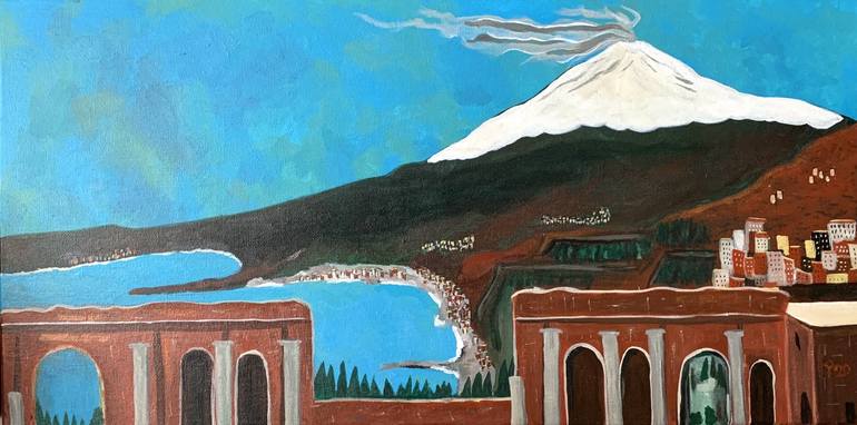 mount etna painting