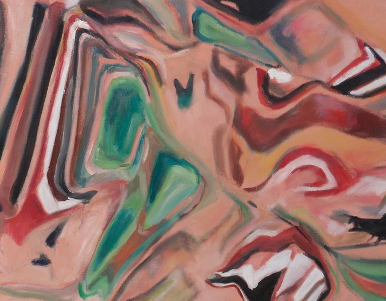 Original Abstract Expressionism Women Painting by Daena Title