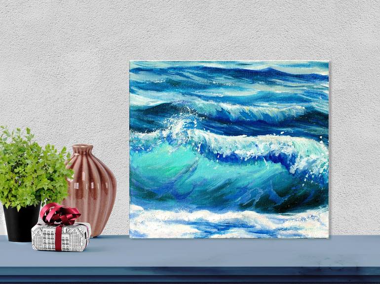 Original Fine Art Water Painting by Natalia Romanova