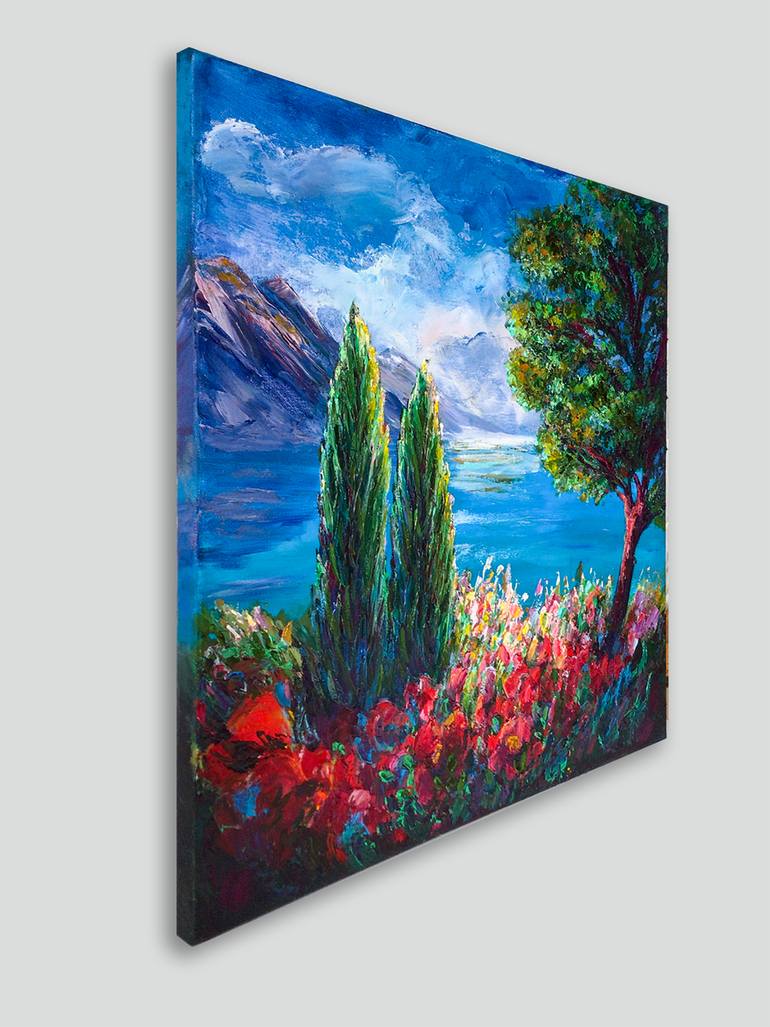 Original Abstract Landscape Painting by Natalia Romanova