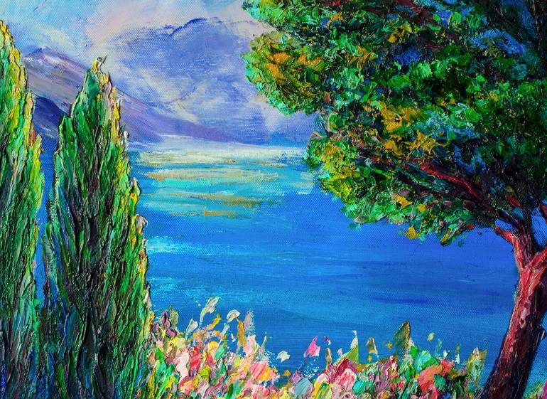 Original Abstract Landscape Painting by Natalia Romanova